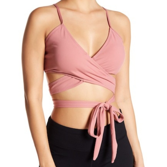 Badgley Mischka Other - Badgley Mischka Front Tie Padded Sports Bra